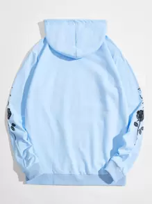Manfinity VCAY Męskie Bluzy Sznurek  do Ściągacza Kwiatowy Codzienny