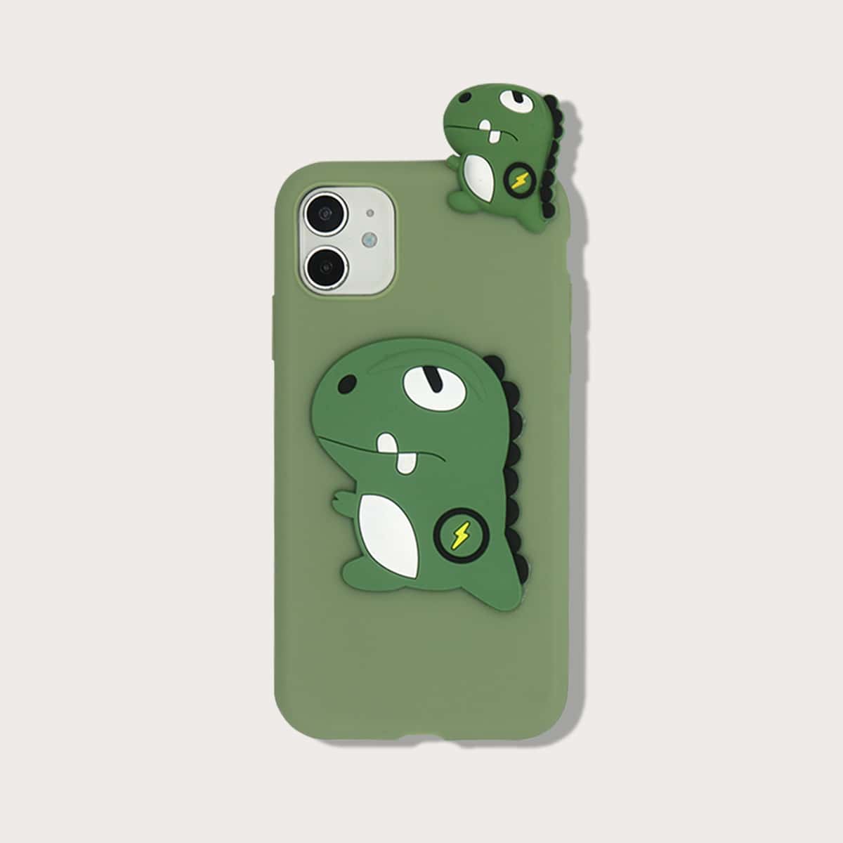 

Cartoon Dinosaur iPhone Case, Green