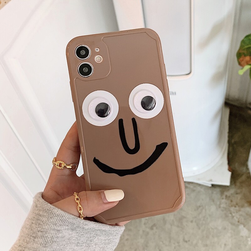 

Cartoon iPhone Case, Coffee brown