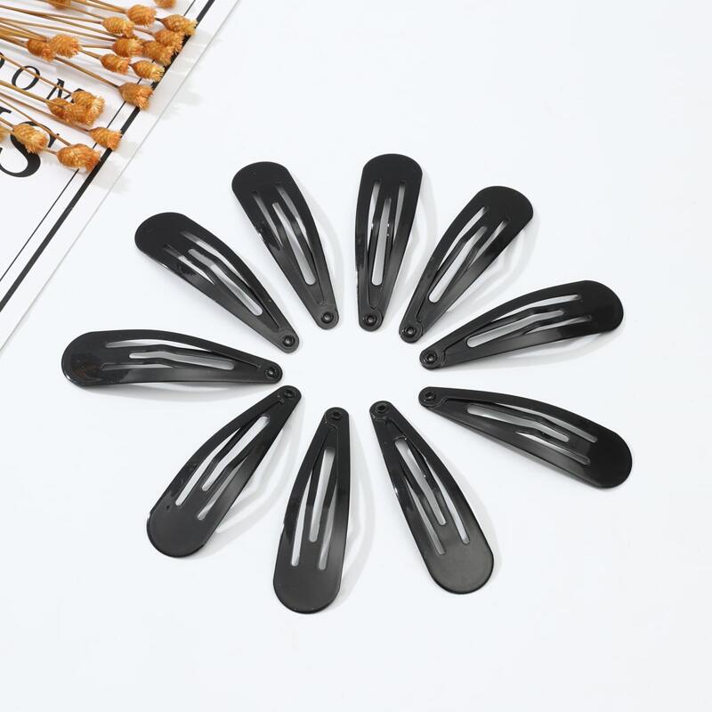 

10pcs Simple Hair Clip, Black