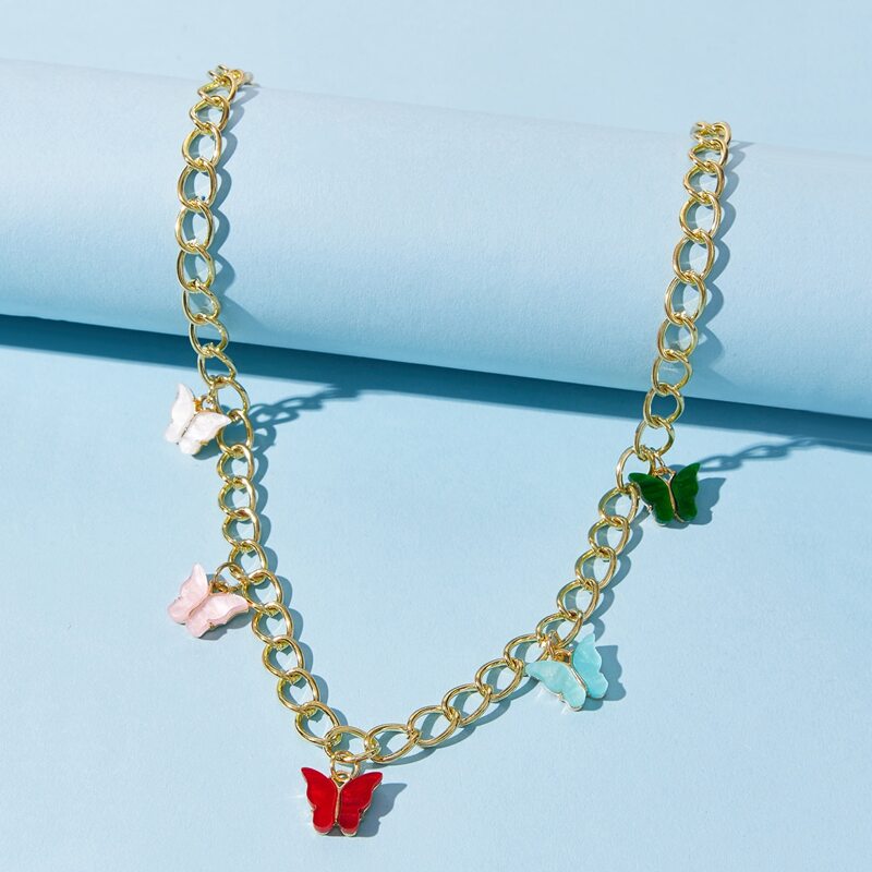 

Butterfly Chain Necklace, Gold