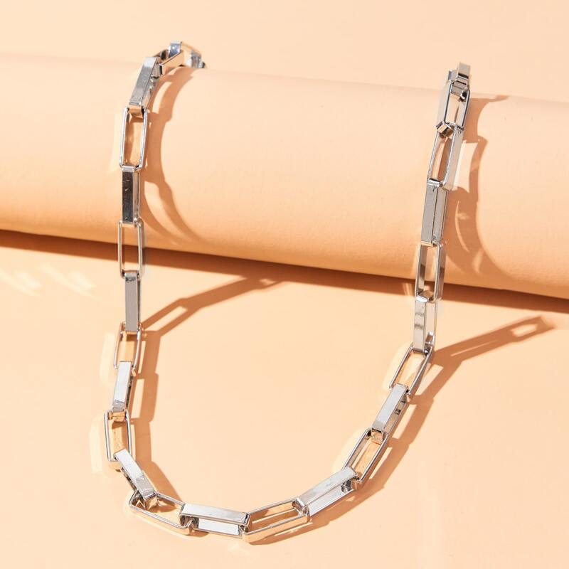 

Simple Chain Necklace, Silver