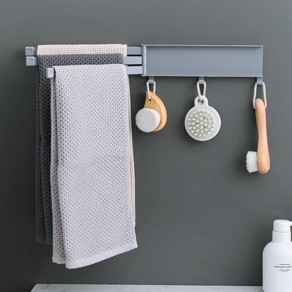 

1pc Multifunction Towel Rack, Grey