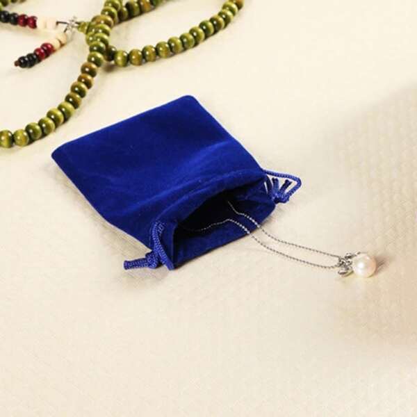 

1pc Drawstring Storage Bag, Royal blue