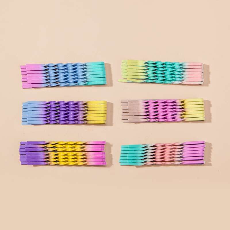

42pcs Ombre Bobby Pin, Multicolor