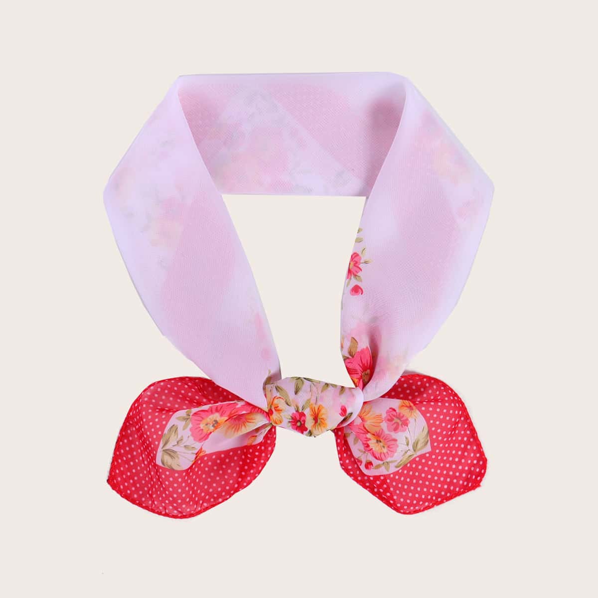 

Floral Pattern Bandana, Pink