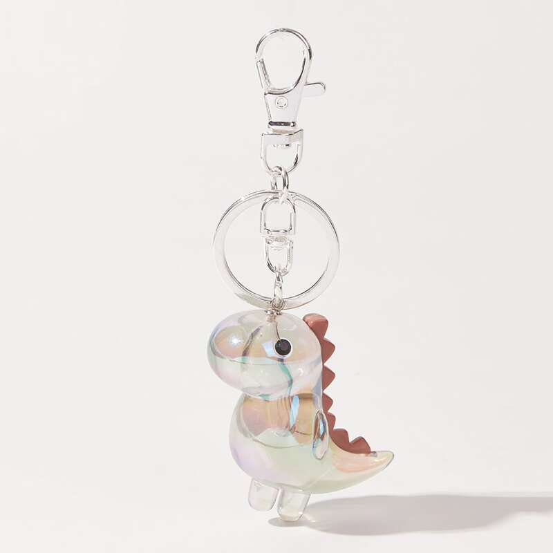 

Cartoon Dinosaur Bag Charm, Silver