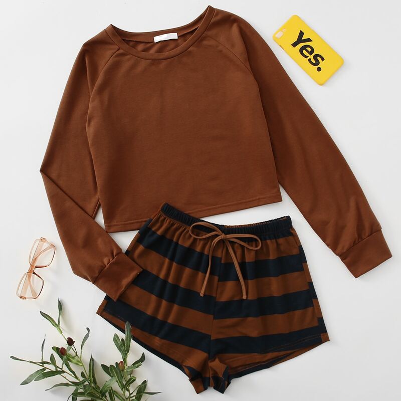 

Striped Shorts PJ Set, Multicolor