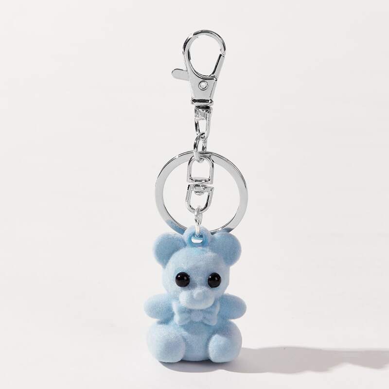 

Cartoon Bear Bag Charm, Silver