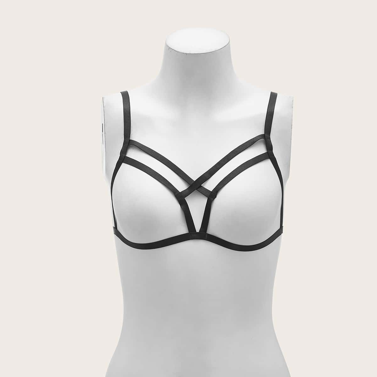 

Cut Out Body Harness, Black