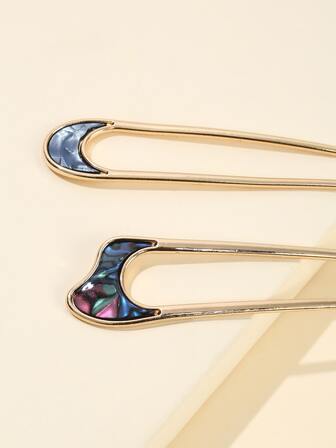 2 st Geo Decor Hårnålar Gata Guld Huvudbonad Hårknut Hårknutstillverkare Knut Hårbonad Hårstylingnålar, Skolgrejer, Håraccessoarer