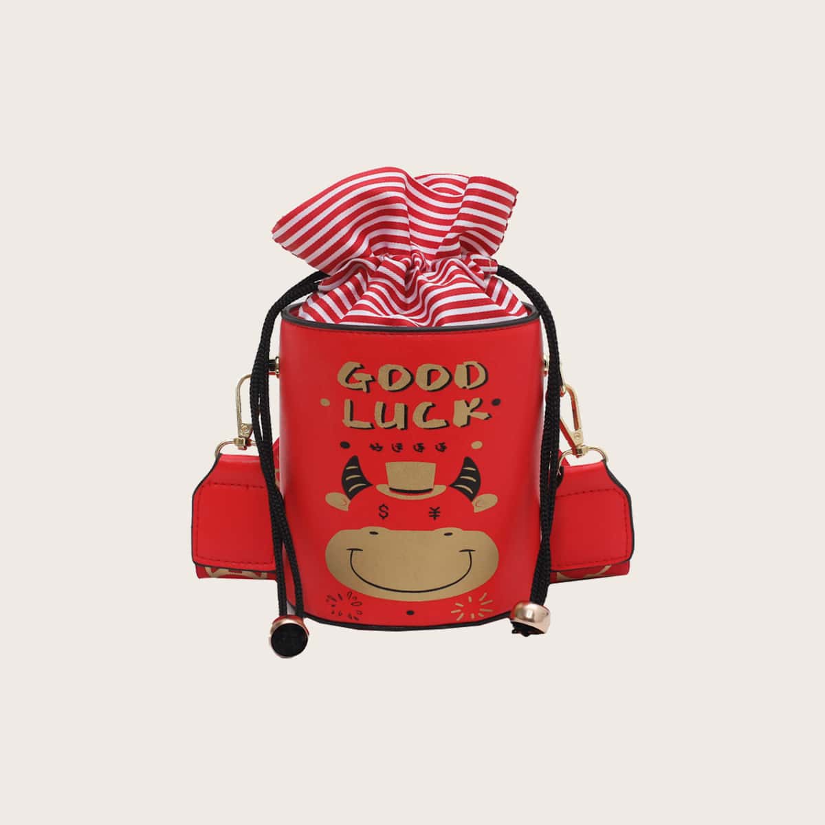 

Guitar Strap Bucket Bag, Red