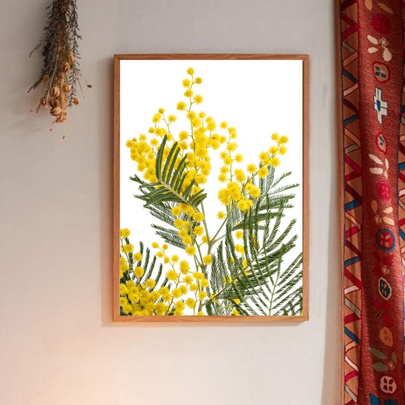 

Flower Print Wall Painting Without Frame, Multicolor