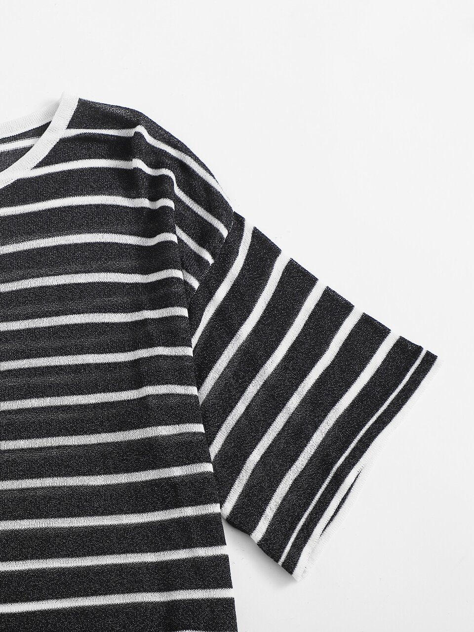 Drop Shoulder Knit Top