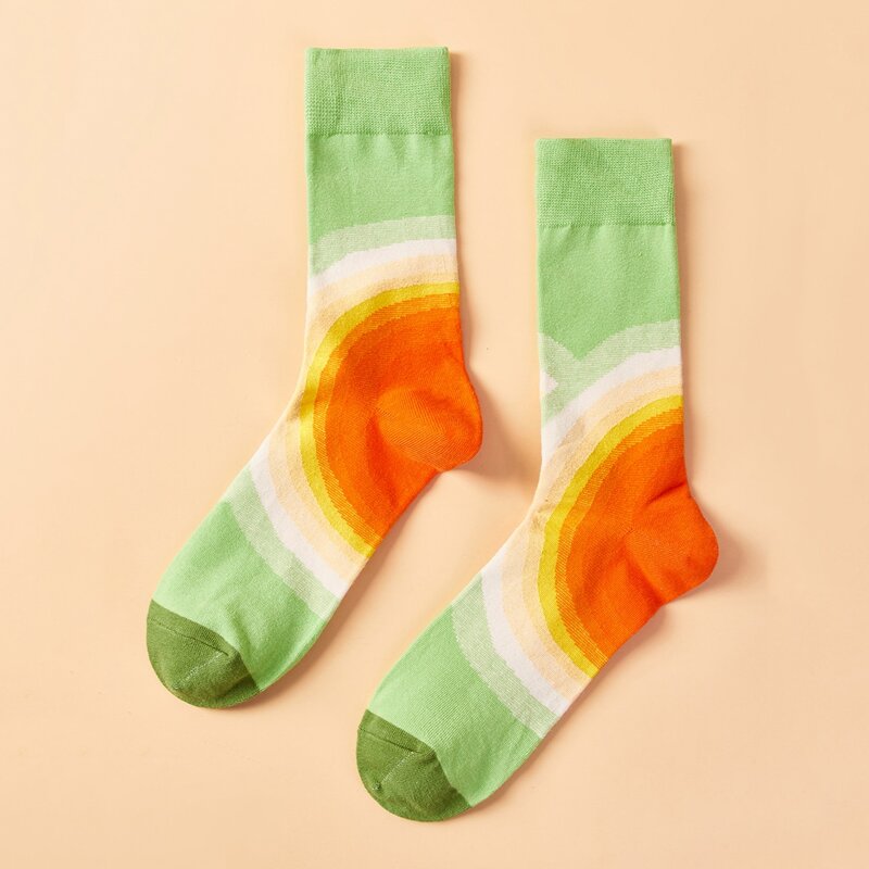 

Guys Colorblock Crew Socks, Green