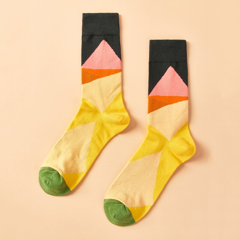 

Guys Colorblock Crew Socks, Yellow