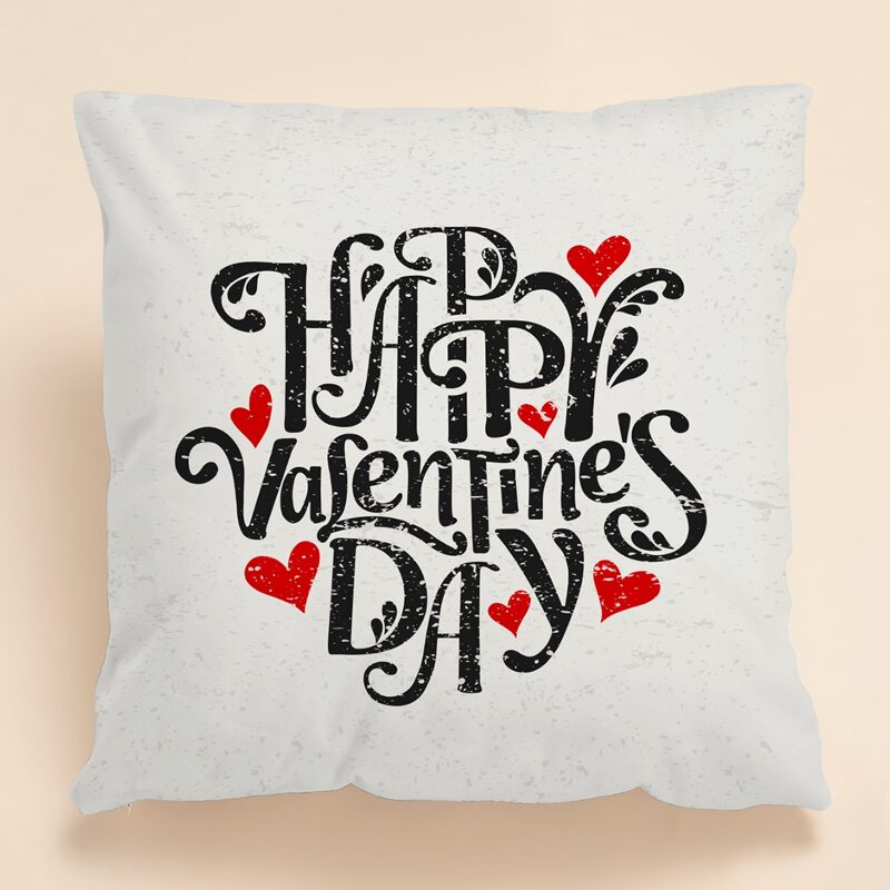 

Valentine's Day Slogan Graphic Cushion Cover Without Filler, Multicolor