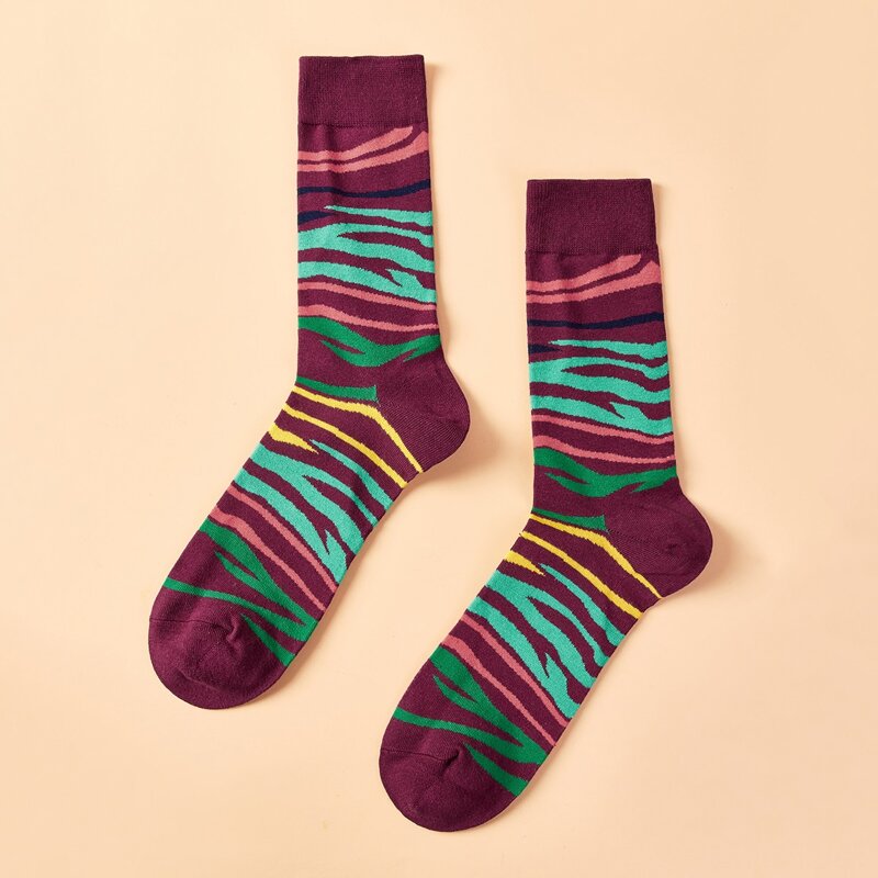 

Guys Stripe Crew Socks, Burgundy