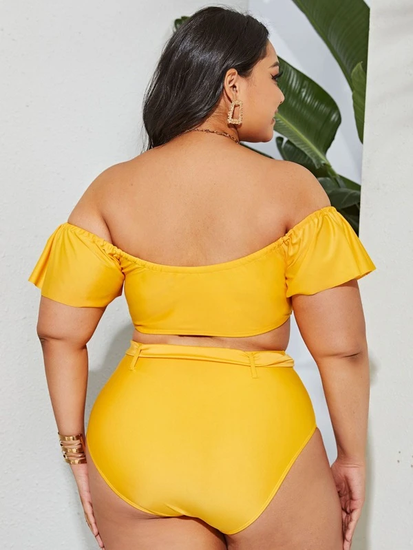 bardot swimsuit plus size