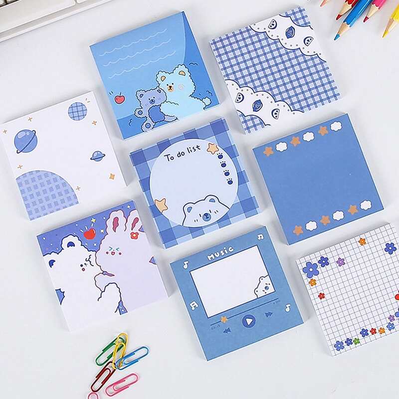 

1pc Cartoon Graphic Random Sticky Note, Multicolor