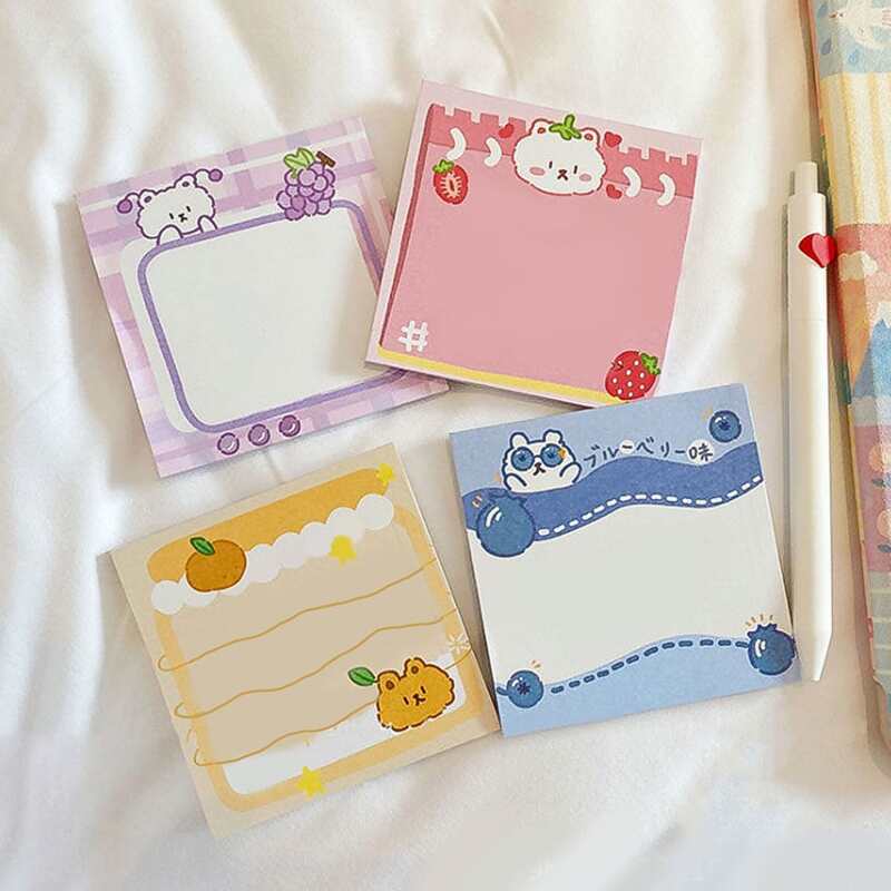 

1pc Cartoon Graphic Random Memo Pad, Multicolor