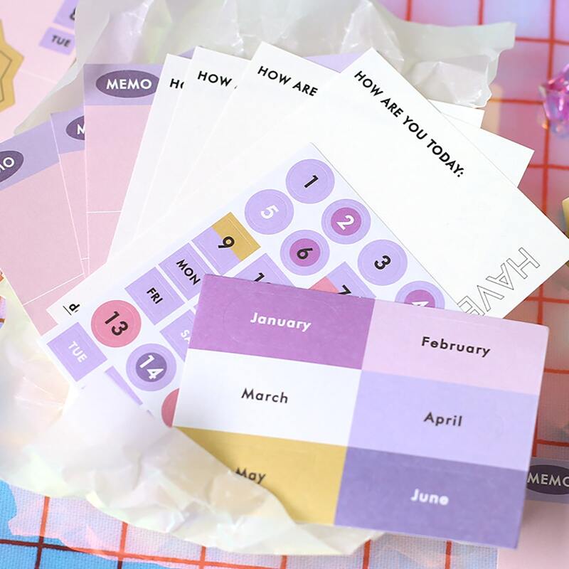 

45sheets Random DIY Material Sticker, Multicolor