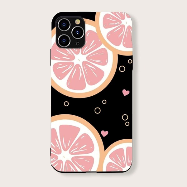 

Чехол для iPhone с принтом фруктов, Чёрный