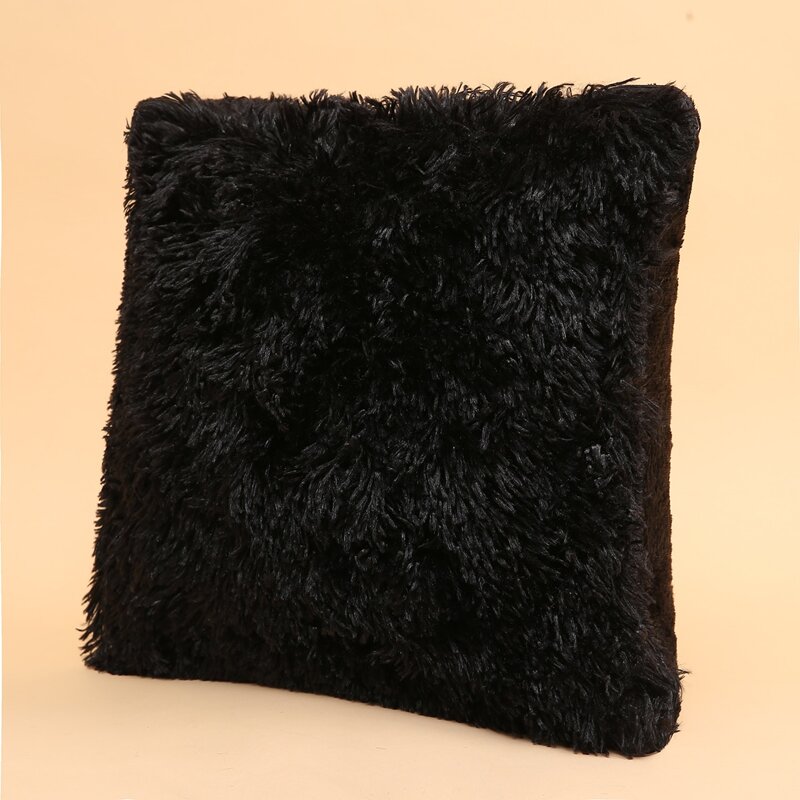 

Plain Cushion Cover Without Filler, Black
