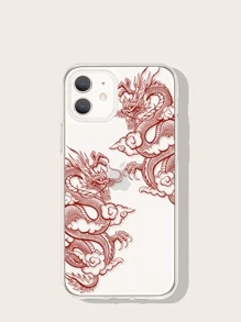 Chinese Dragon Print Case Compatible With iPhone