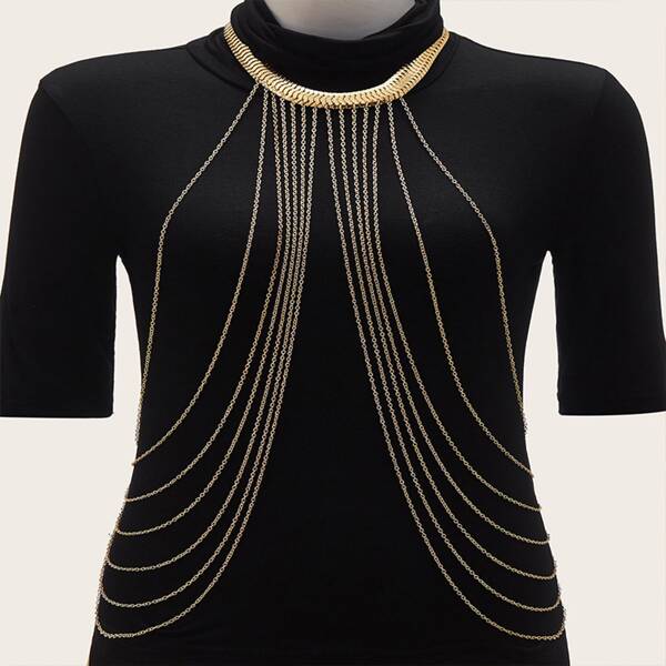 

Layered Body Chain, Gold