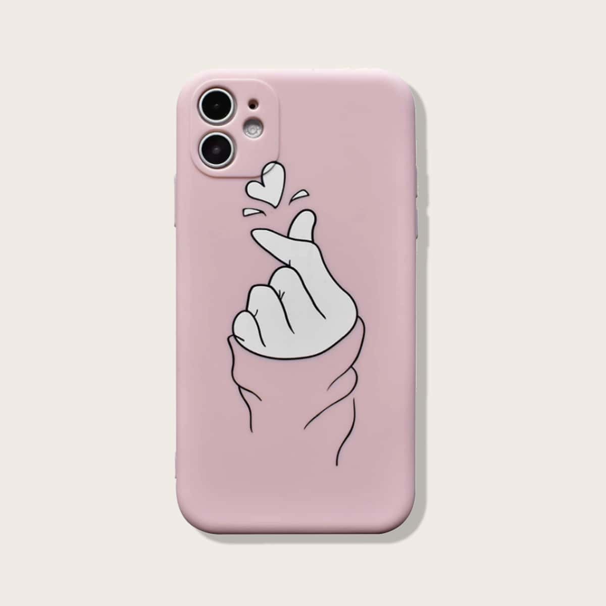

Heart iPhone Case, Dusty pink