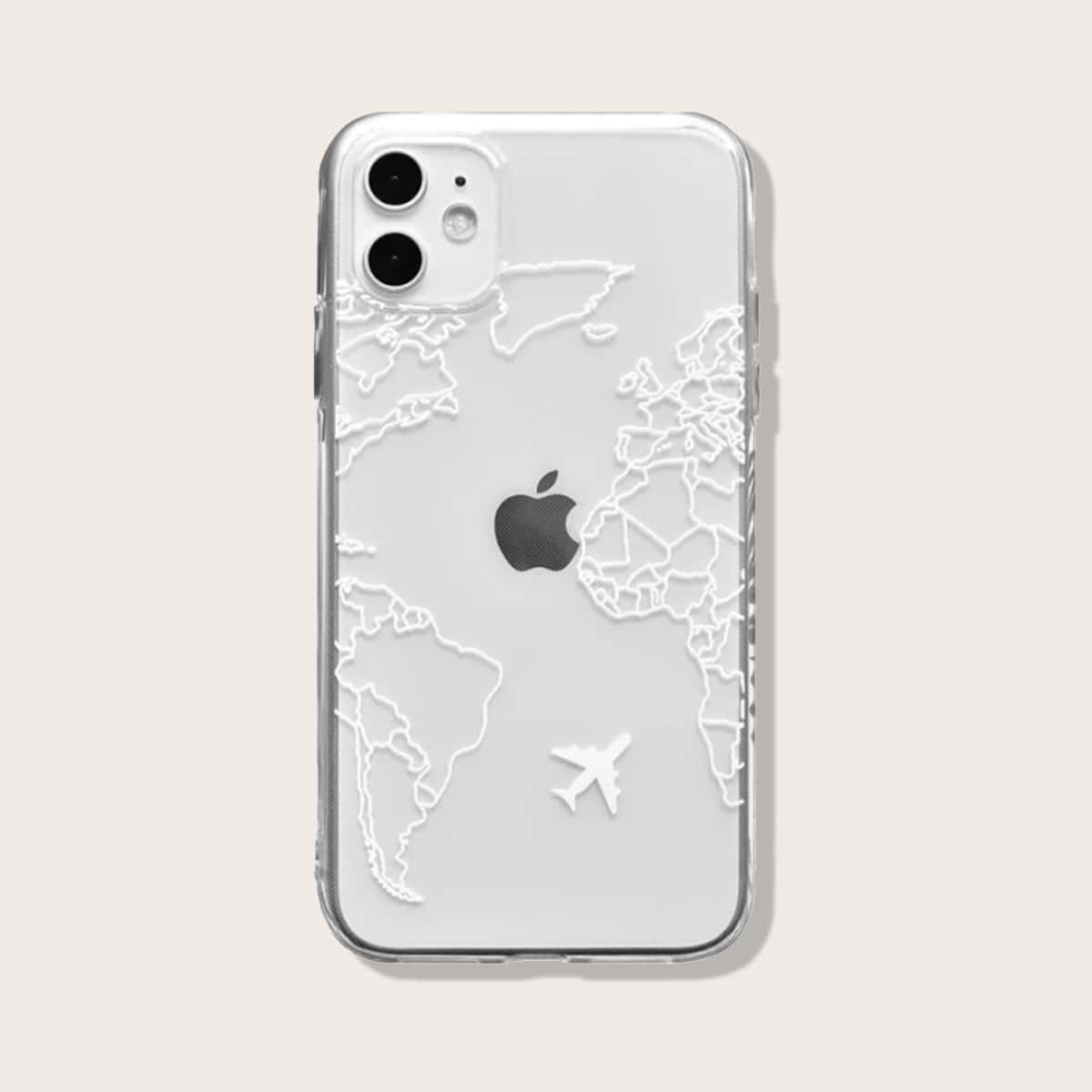 

Map & Plane Clear iPhone Case