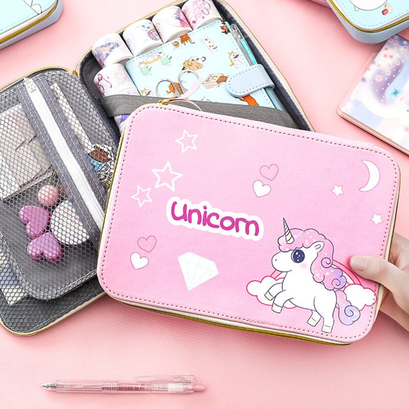 

1pc Cartoon Stationery Storage Bag, Multicolor