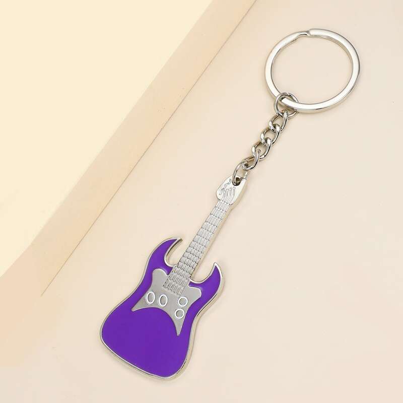 

Bass Charm Keychain, Purple