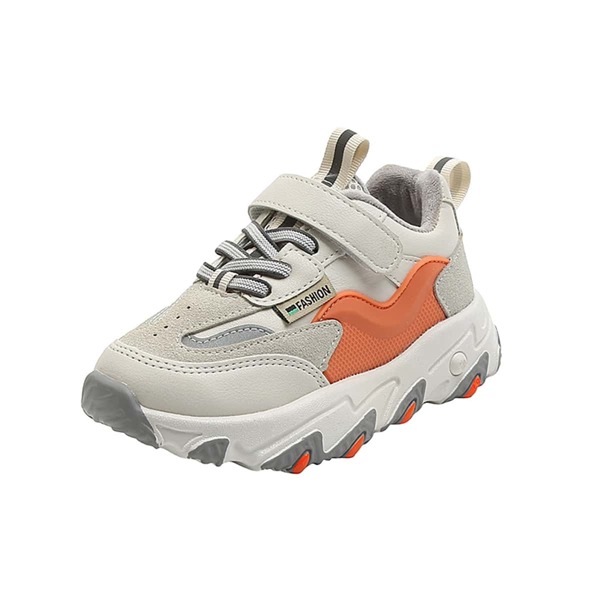 

Boys Color Block Velcro Strap Chunky Sneakers, Grey