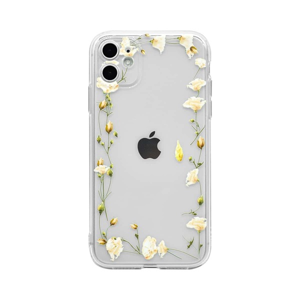 

Flower Print iPhone Case, Clear