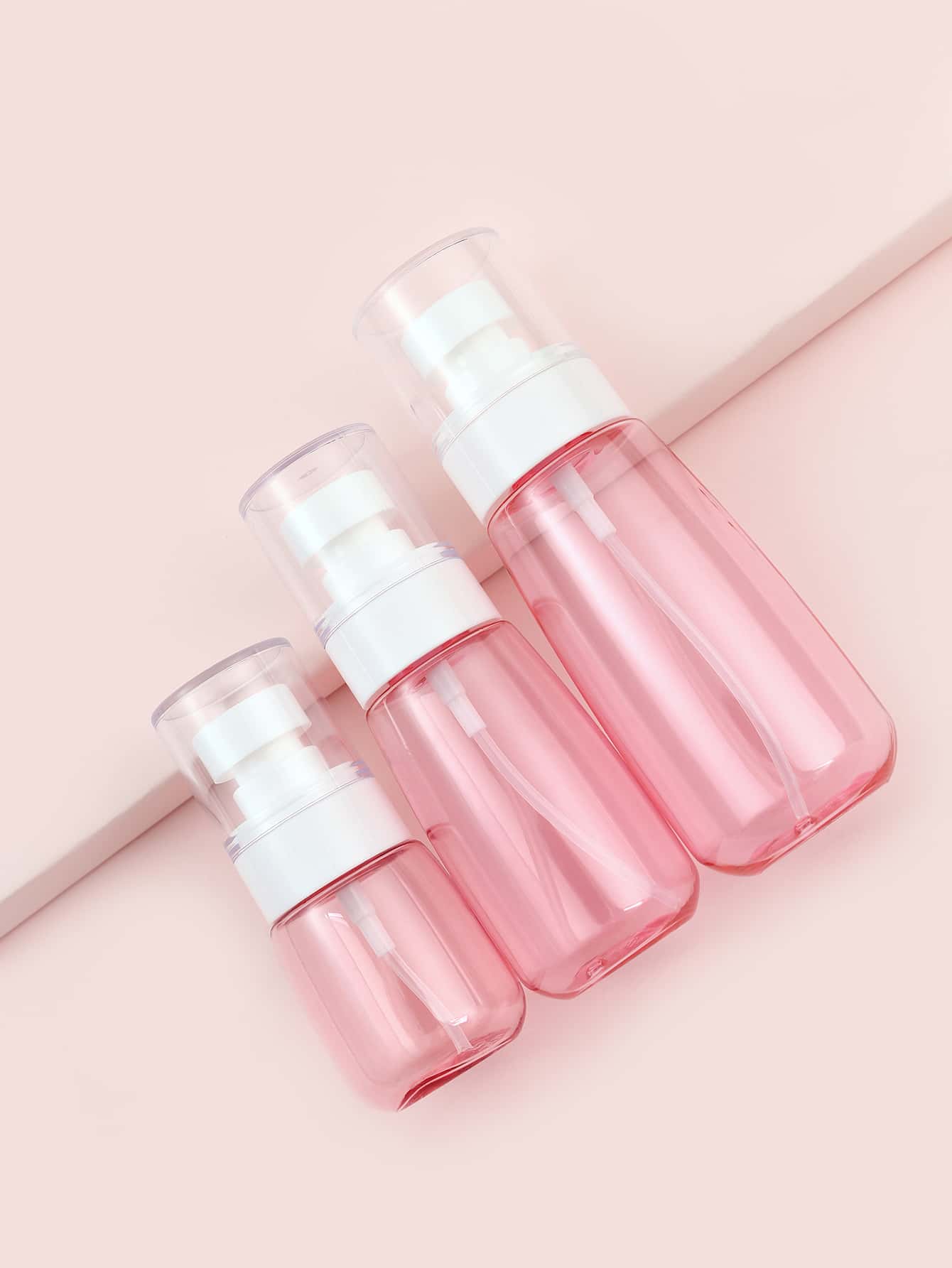 3pcs Portable Spray Bottle , Travel Essentials - Pink - View 1