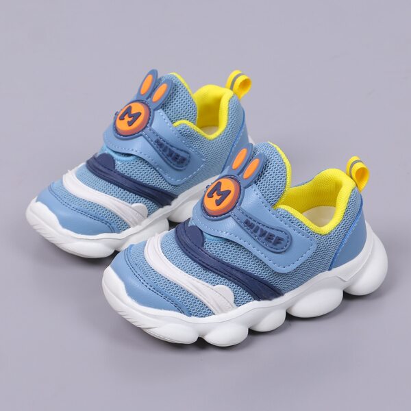 

Toddler Girls Velcro Strap Mesh Panel Sneakers, Blue