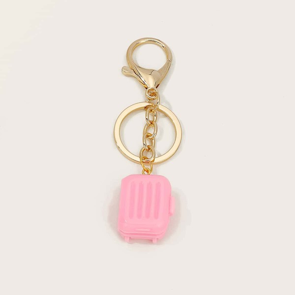 

Suitcase Design Bag Charm, Pink