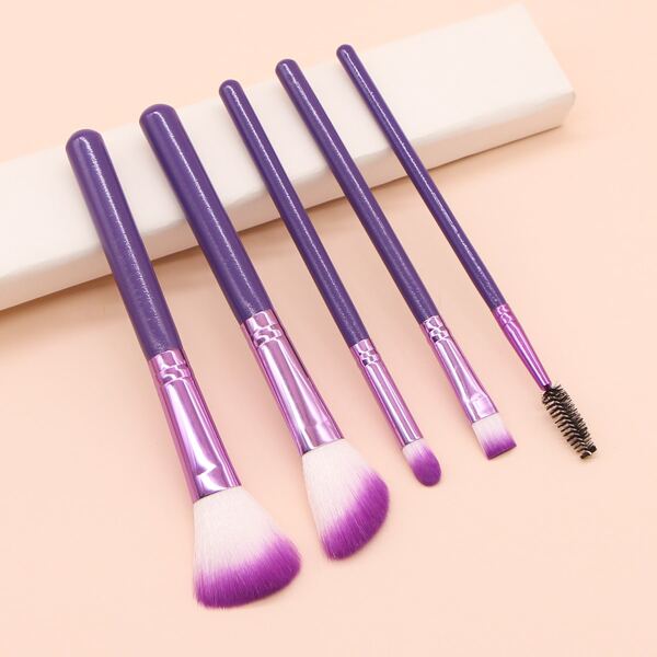 

5pcs Makeup Brush Set, Purple