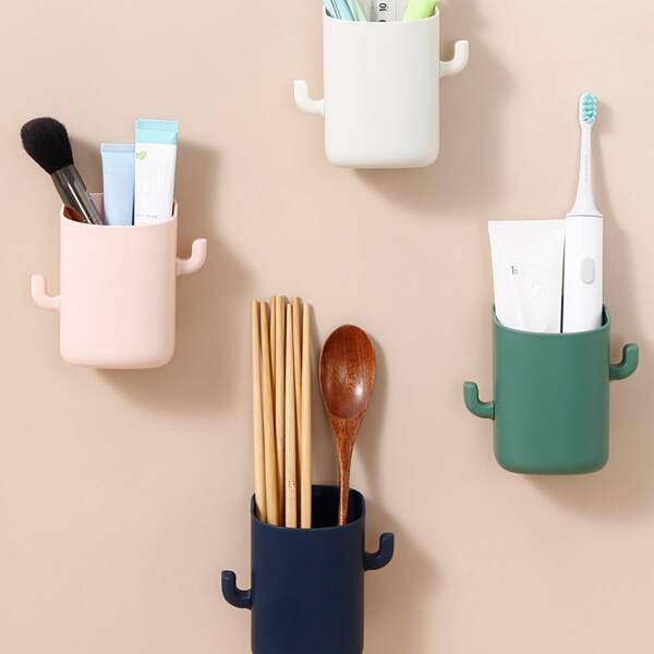 

1pc Cactus Shaped Random Wall Mounted Storage Rack, Multicolor