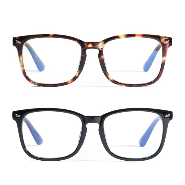 

2pcs Acrylic Frame Anti-blue Light Glasses