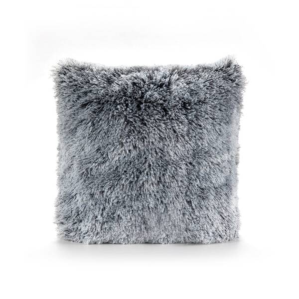 

Plain Plush Cushion Cover Without Filler, Grey