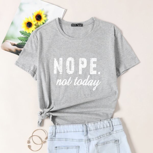 

Letter Graphic Tee, Light grey