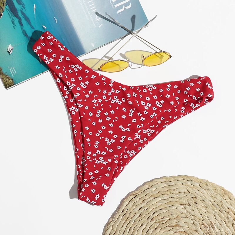 

Ditsy Floral High Cut Bikini Bottom, Multicolor