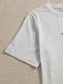 卡通和字母圖案睡衣套裝 - 彩色 - 查看 4