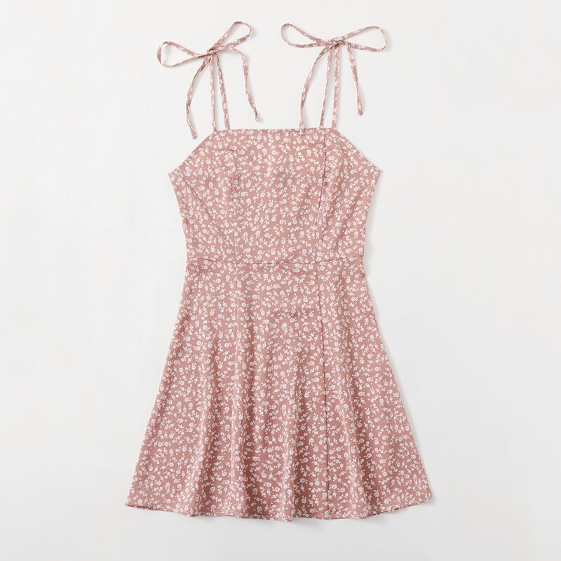 

Ditsy Flower Cami Dress, Dusty pink