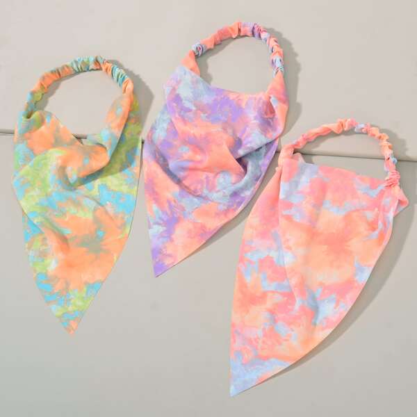 

3pcs Tie Dye Headband, Multicolor