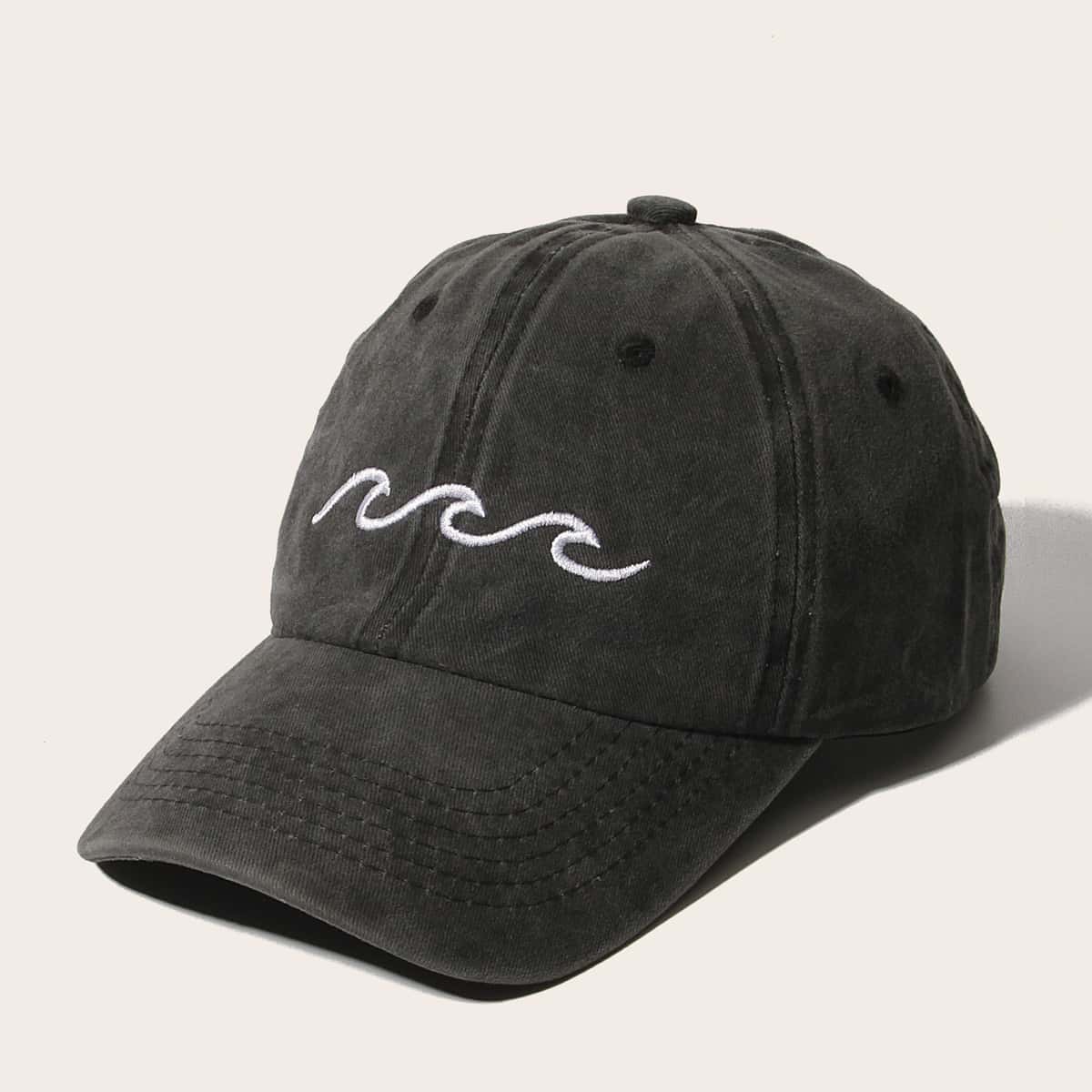 

Guys Graphic Embroidery Baseball Cap, Dark grey