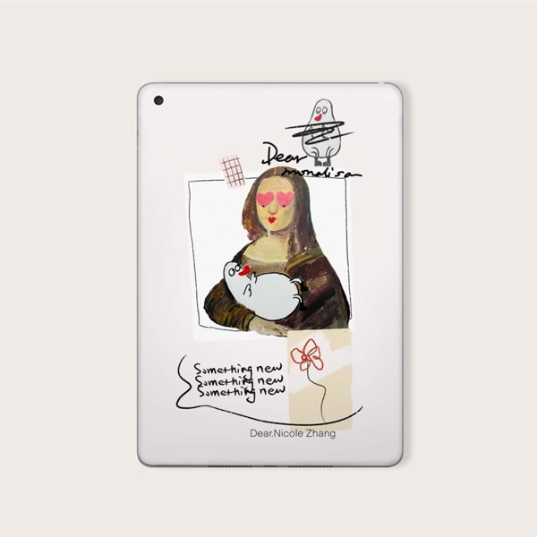 

Cartoon Graphic iPad Air Sticker, Multicolor